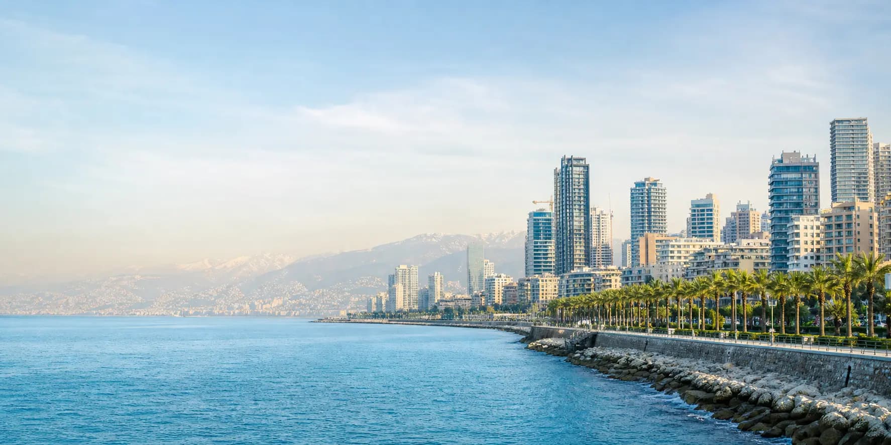 Beirut and its Mediterranean coastline