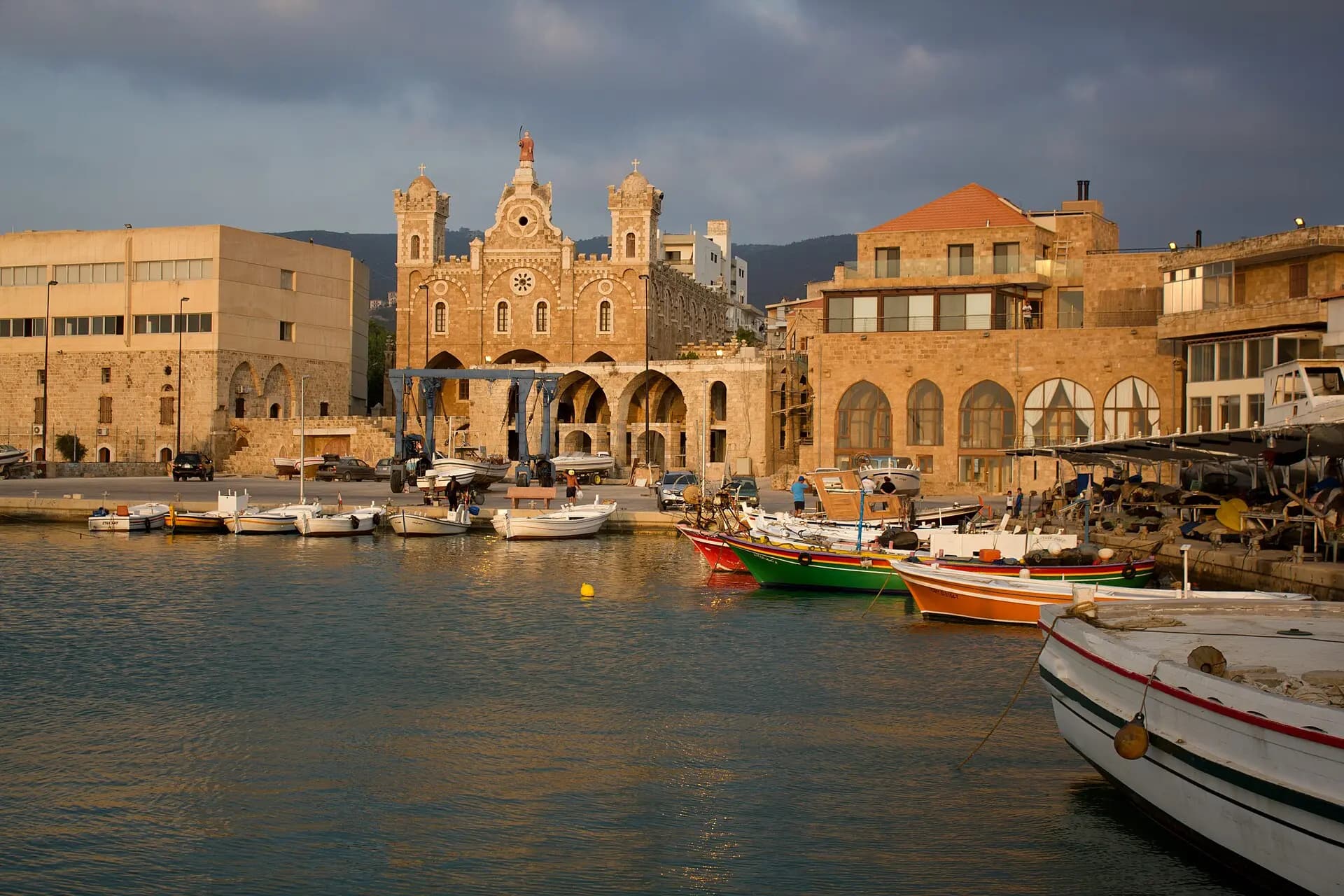 Batroun harbour and old town